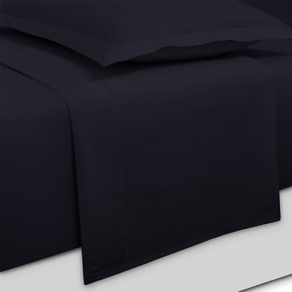 Sheet set cotton satin - Uni 1 baratta Blue 11