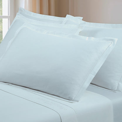 Taie d'oreiller satin de coton - Uni 1 baratta Vert 01