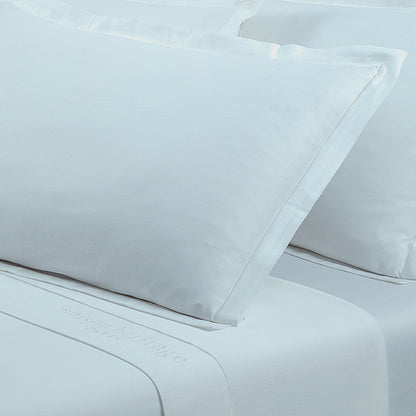 Taie d'oreiller satin de coton - Uni 1 baratta Vert 01