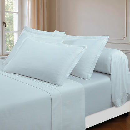 Sheet set cotton satin - Uni 1 baratta Green 01