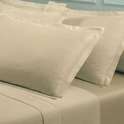 Taie d'oreiller satin de coton - Uni 1 baratta Vert 07