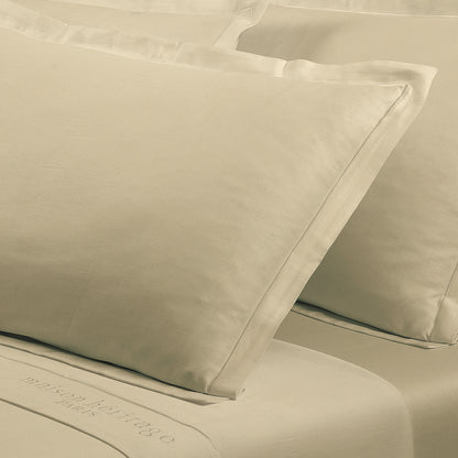 Taie d'oreiller satin de coton - Uni 1 baratta Vert 07