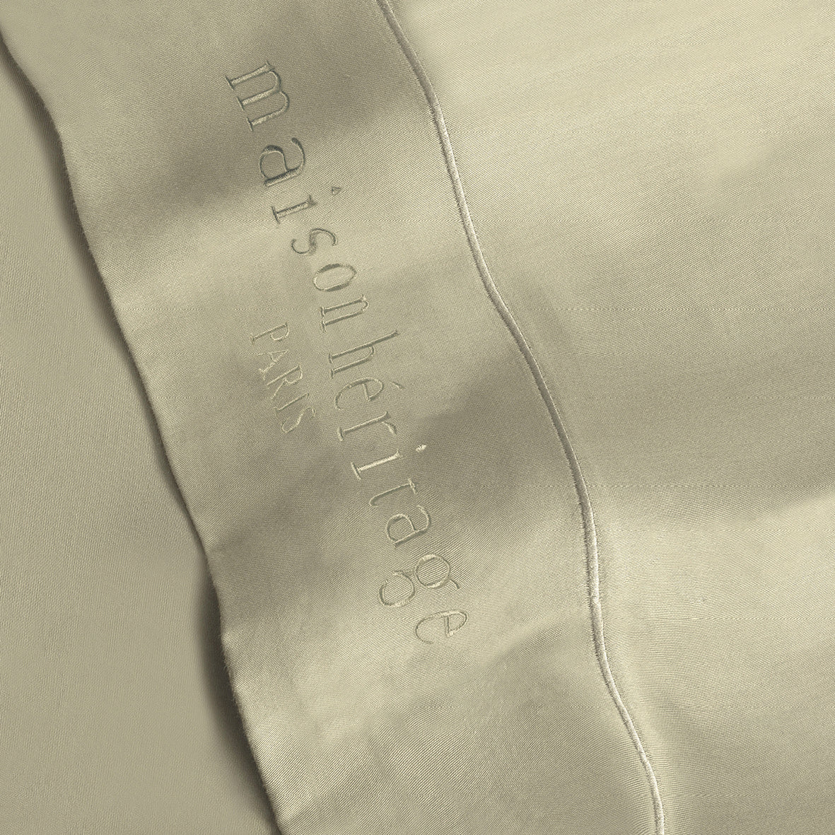 Sheet set cotton satin - Uni 1 baratta Green 07