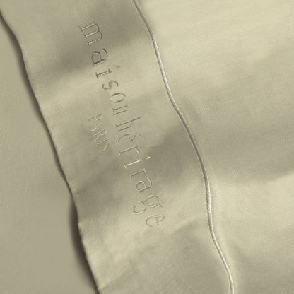 Sheet set cotton satin - Uni 1 baratta Green 07