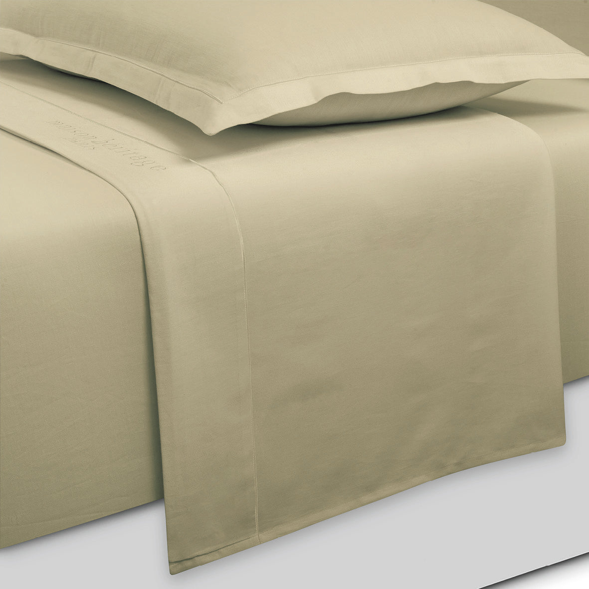 Sheet set cotton satin - Uni 1 baratta Green 07