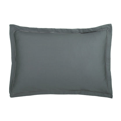 Taie d'oreiller satin de coton - Uni 1 baratta Gris 02