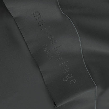 Drap plat satin de coton - Uni 1 baratta Gris 02