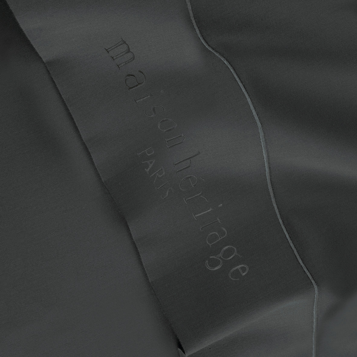 Ensemble de draps satin de coton - Uni 1 baratta Gris 02