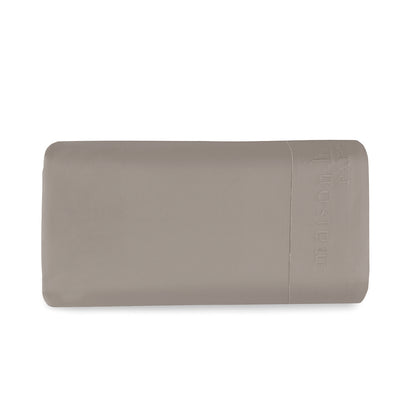 Drap plat satin de coton - Uni 1 baratta Taupe 01