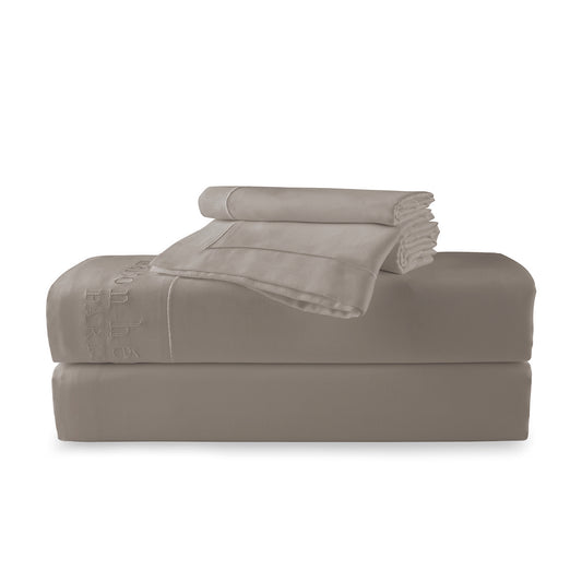 Sheet set cotton satin - Uni 1 baratta Taupe 01