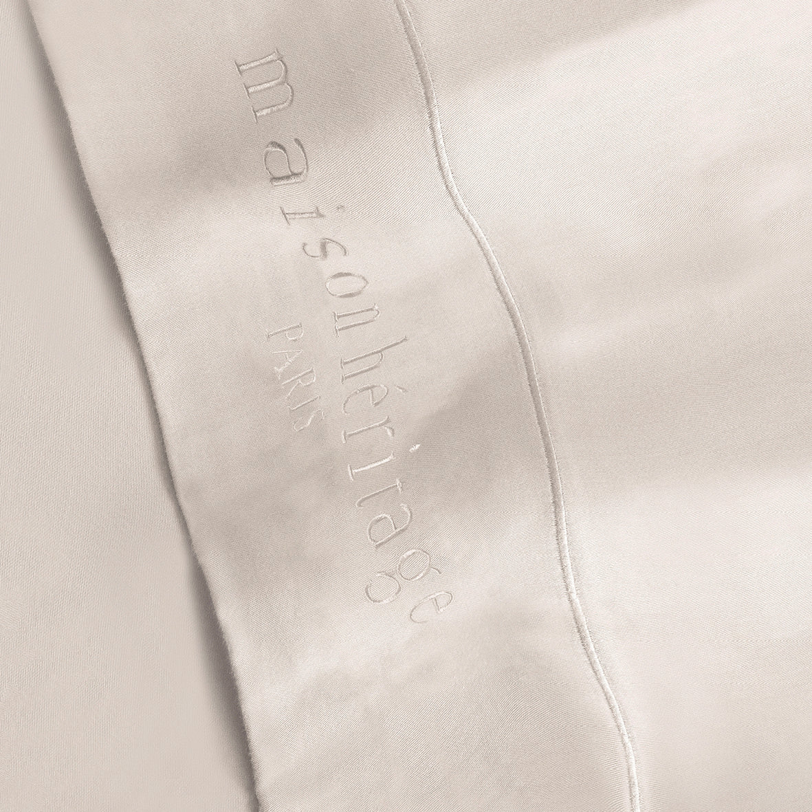 Flat sheet cotton satin - Uni 1 baratta Taupe 05