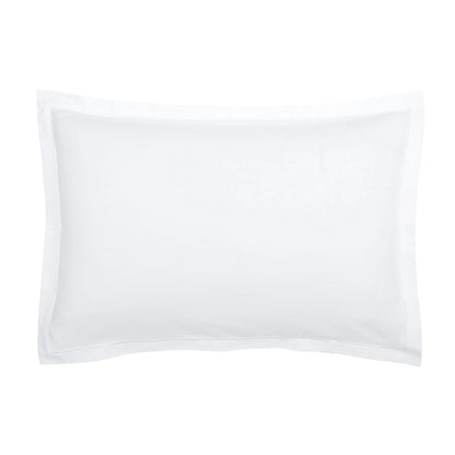 Taie d'oreiller satin de coton - Uni 1 baratta Blanc 01