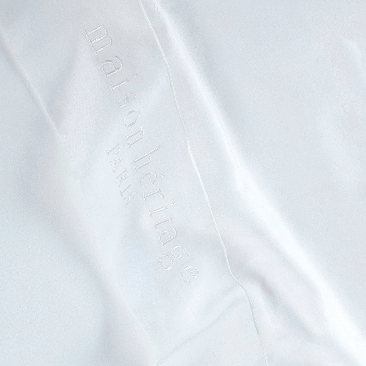 Drap plat satin de coton - Uni 1 baratta Blanc 01