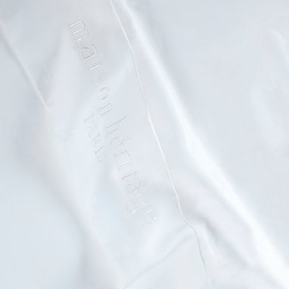 Drap plat satin de coton - Uni 1 baratta Blanc 01