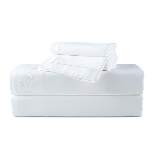 Sheet set cotton satin - Uni 1 baratta White 01