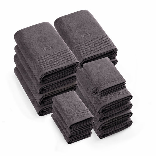 Complete bath linen set combed cotton LT - Eden - 20 pieces