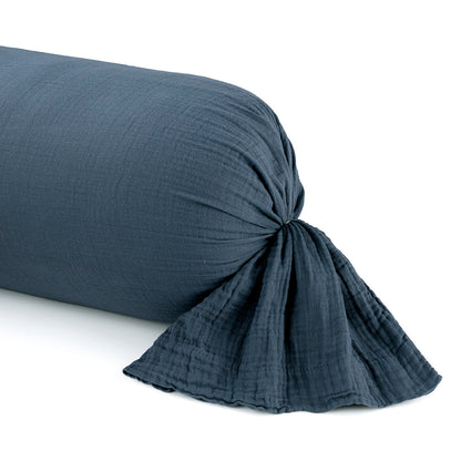 Pillowcase cotton gauze - Uni Blue 14 43 x 210 cm