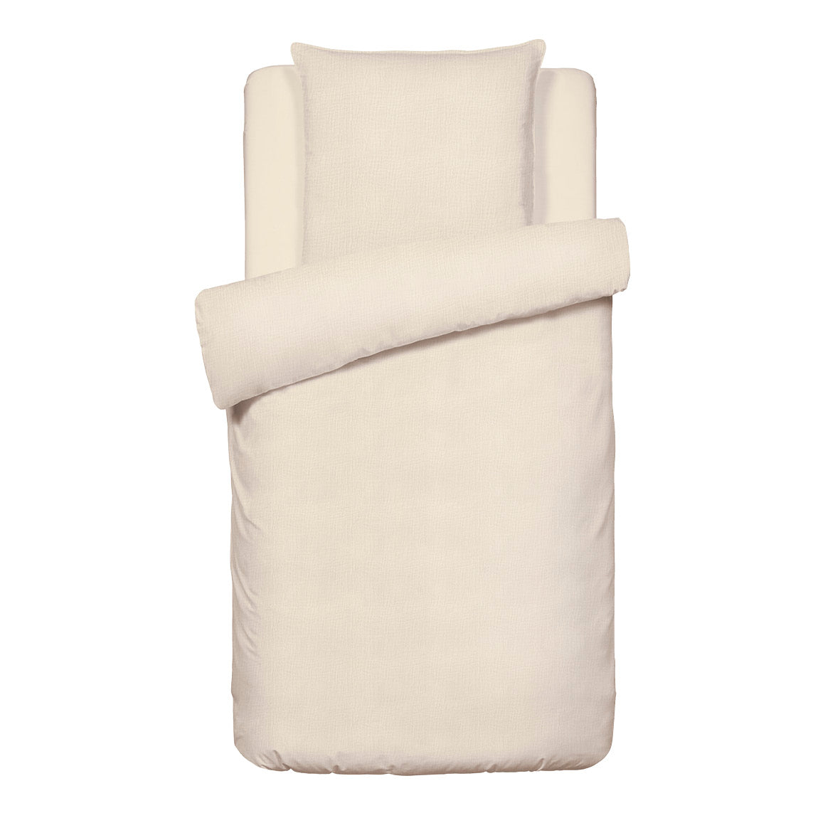 Duvet cover + pillowcase baby cotton gauze - Uni Taupe 07