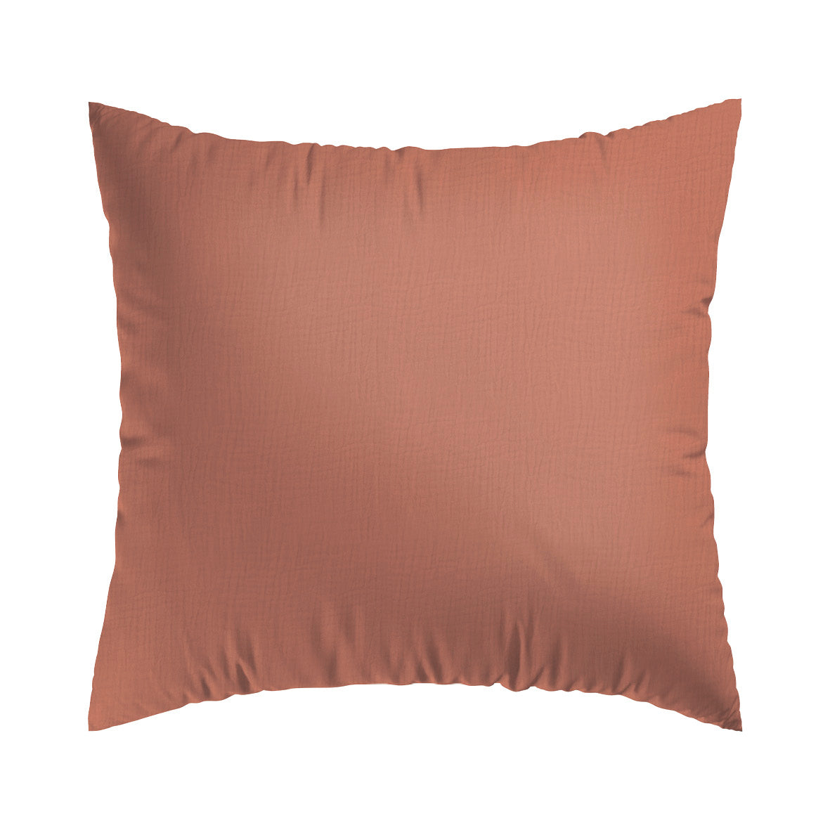 Pillowcase cotton gauze - Uni Terracotta 02