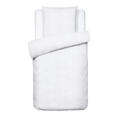Duvet cover + pillowcase baby cotton gauze - Uni White 02