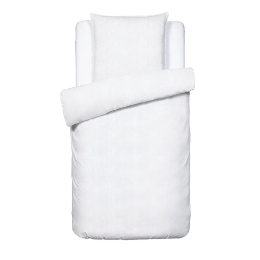 Duvet cover + pillowcase baby cotton gauze - Uni White 02