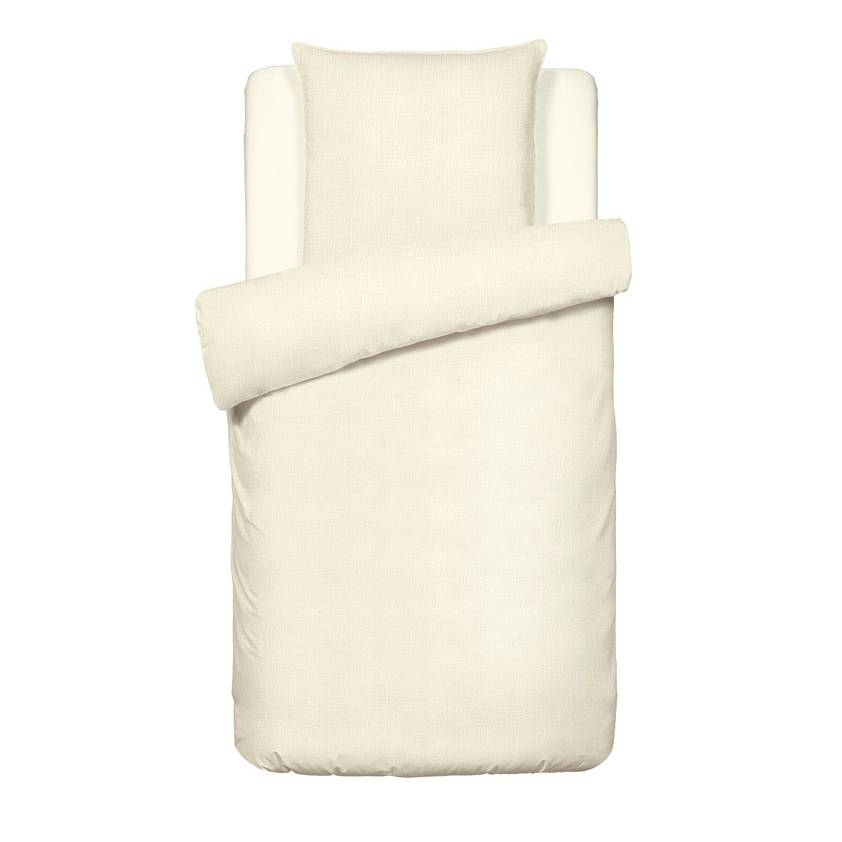 Duvet cover + pillowcase cotton gauze - Uni Yellow 04