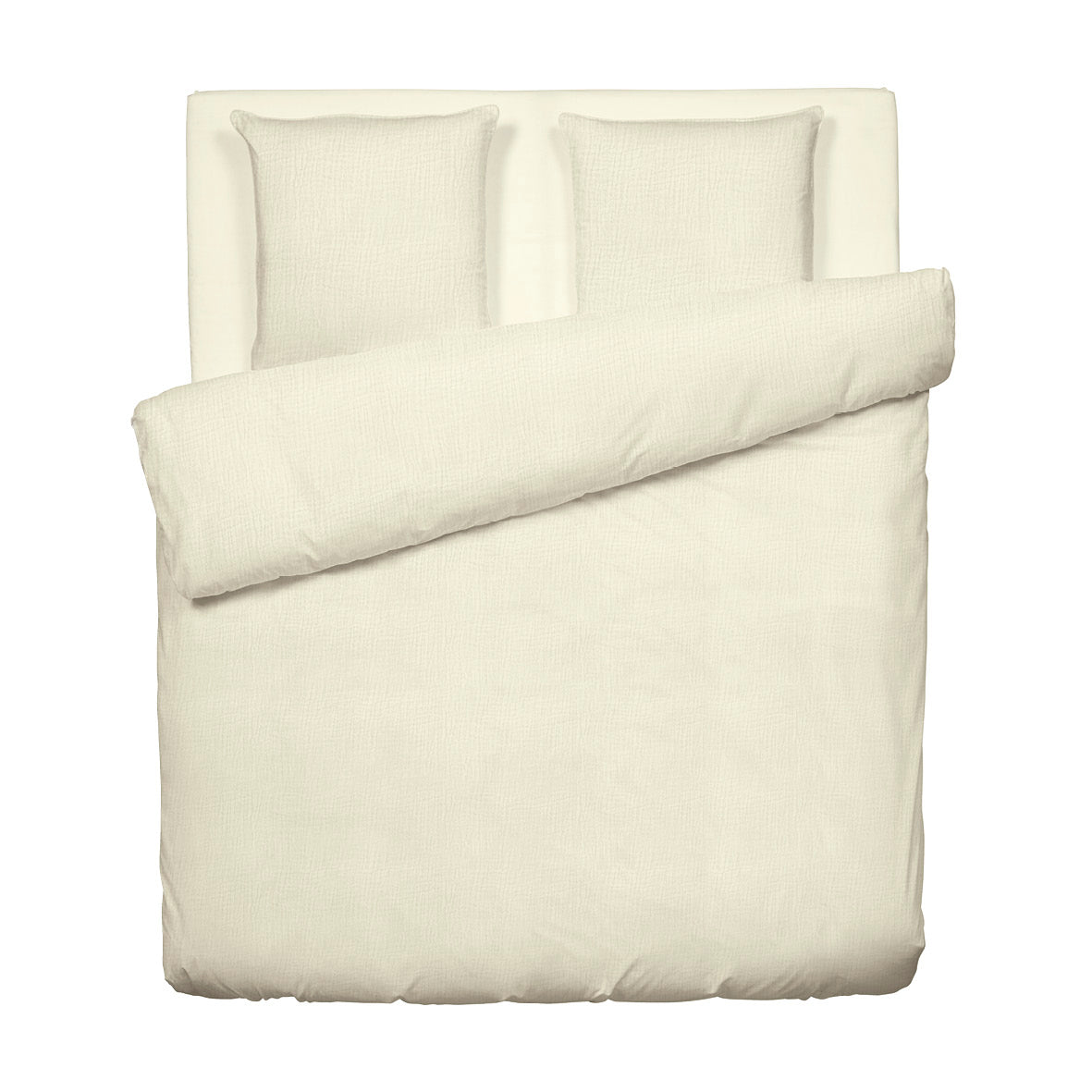 Duvet cover + pillowcase cotton gauze - Uni Yellow 04