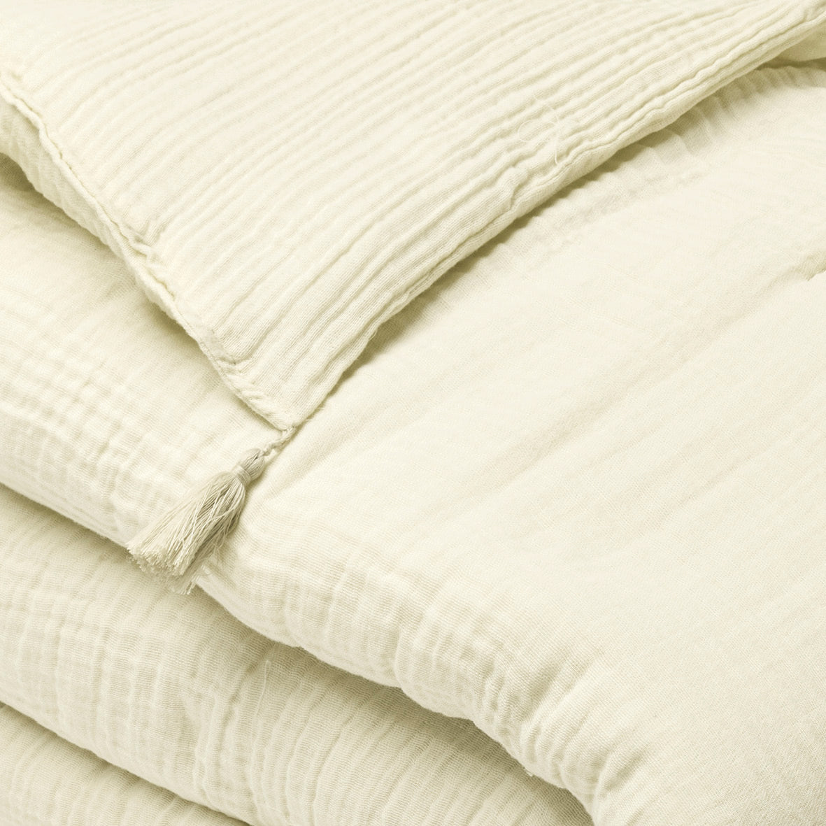 Blanket baby cotton gauze - Uni Yellow 04 - 80 x 120 cm