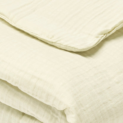 Blanket baby cotton gauze - Uni Yellow 04 - 80 x 120 cm