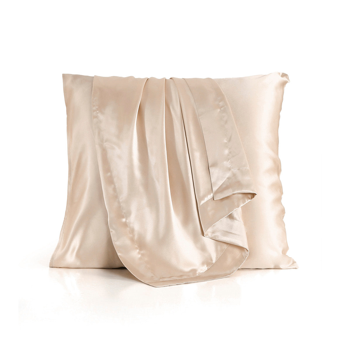 Pillowcase silk - Silence de soie Beige 63 x 63 cm