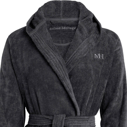 Hooded bathrobe - Dark grey