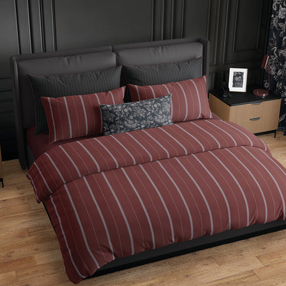 Pillowcase cotton satin - Lioré Burgundy