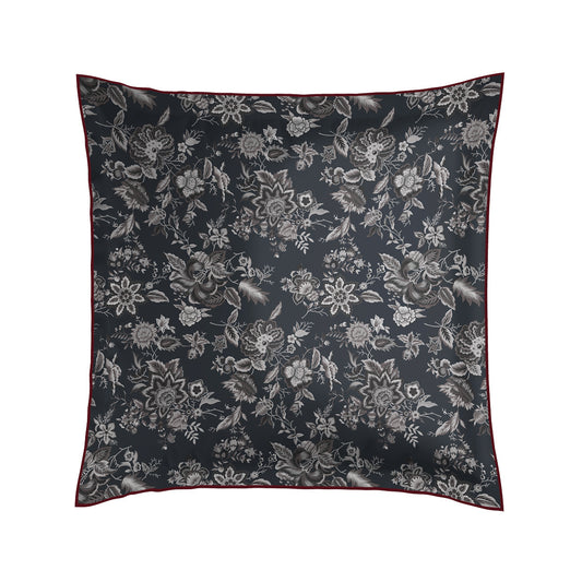 Pillowcase cotton satin - Toile damassée Black 2 x (63 x 63 cm)
