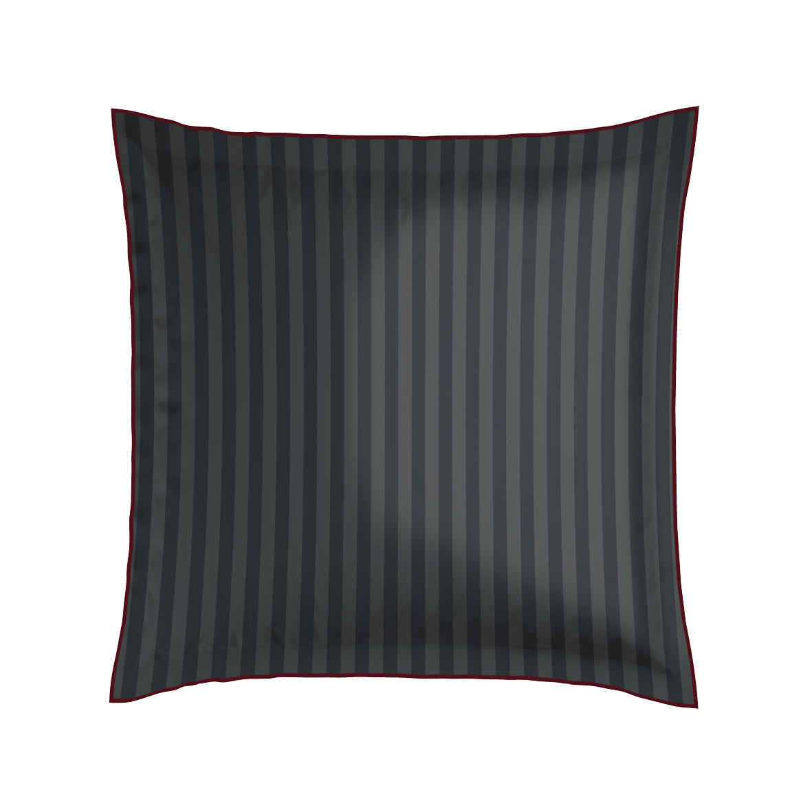 Pillowcase cotton satin - Toile damassée Black