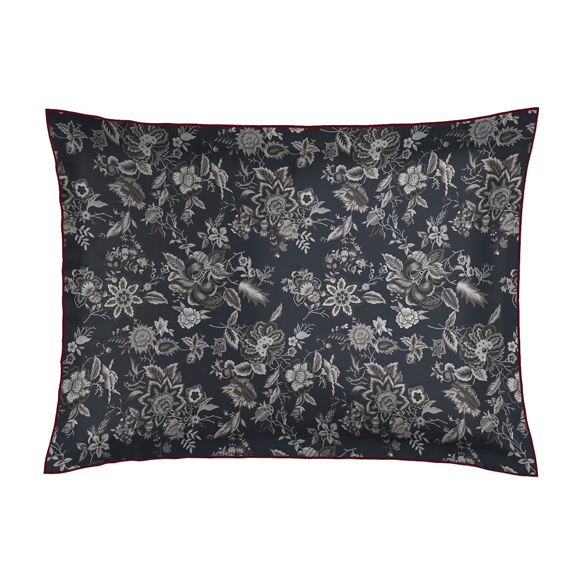 Pillowcase cotton satin - Dobby stripe woven / Toile damassée Black