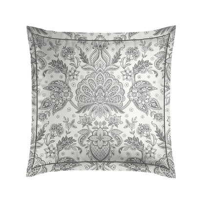Pillowcase cotton satin - Fleur de prestige Beige 2 x (63 x 63 cm)
