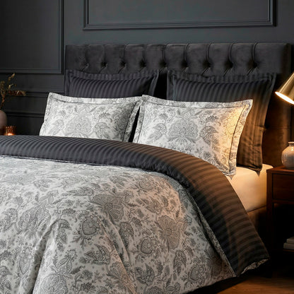 Pillowcase cotton satin - Fleur de prestige Beige