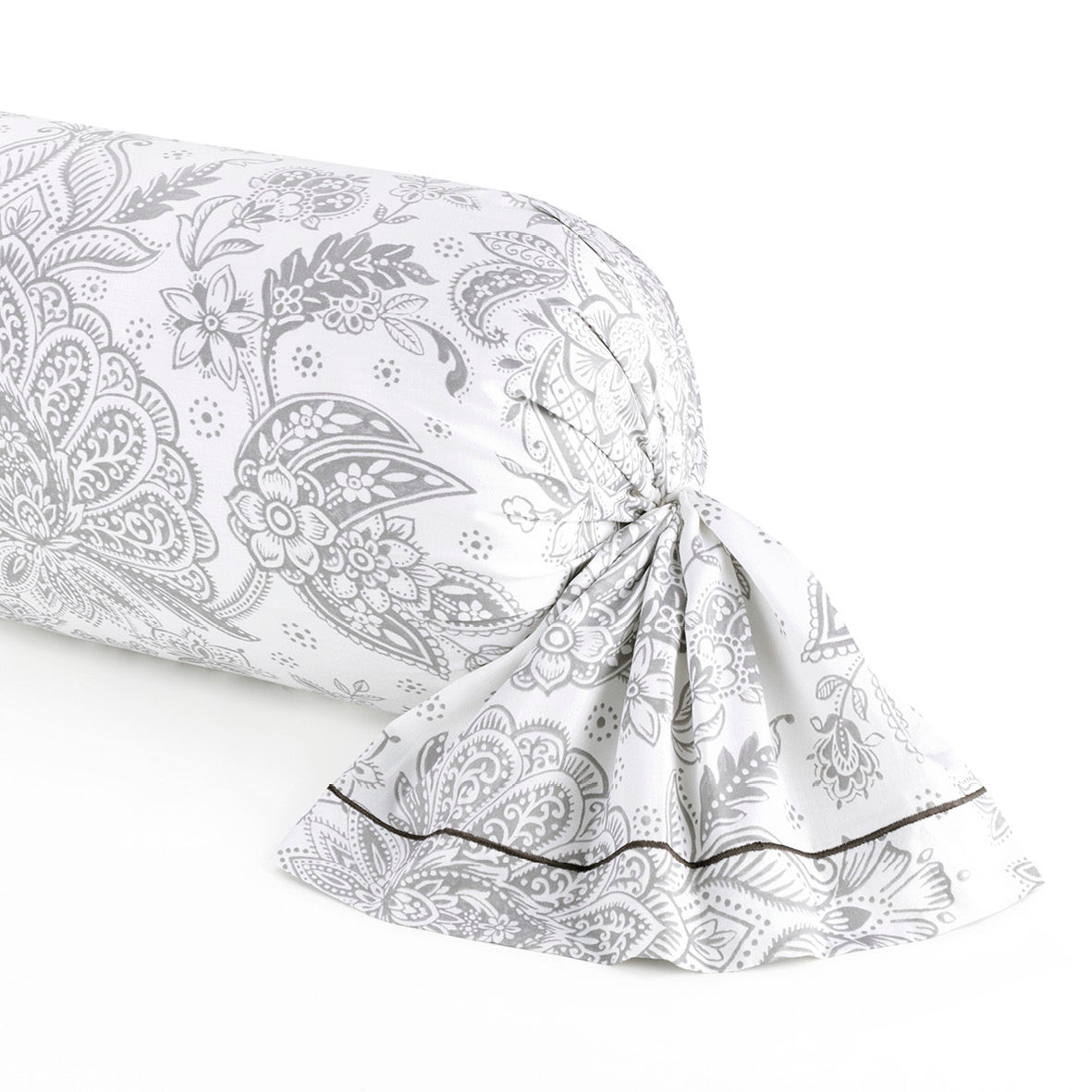 Pillowcase cotton satin - Fleur de prestige Beige 43 x 210 cm