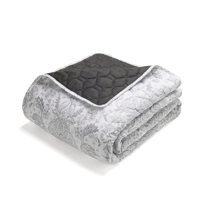 Bedspread cotton satin - Fleur de prestige Beige - 220 x 250 cm