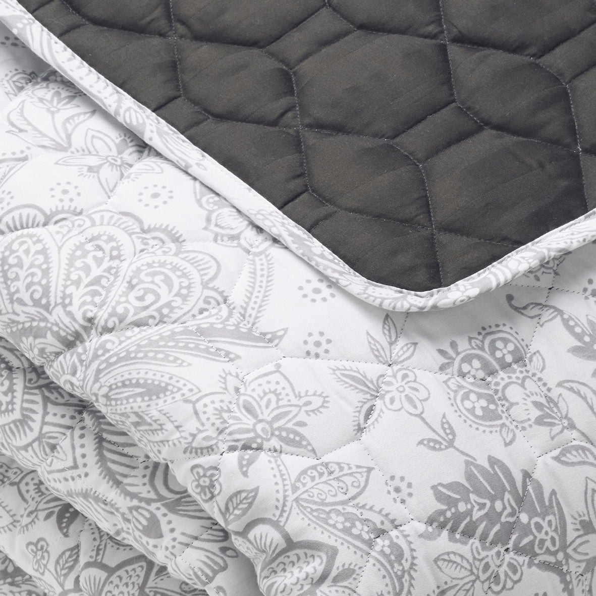 Bedspread cotton satin - Fleur de prestige Beige - 220 x 250 cm