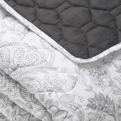 Bedspread cotton satin - Fleur de prestige Beige - 220 x 250 cm