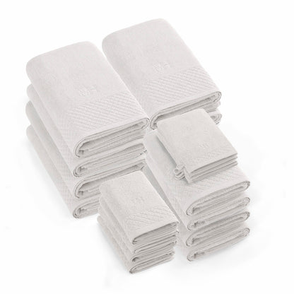 Complete bath linen set combed cotton LT - Eden - 20 pieces