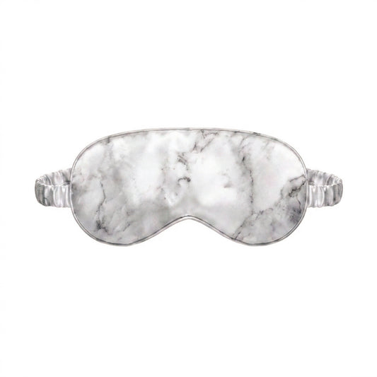 Eyemask silk - Aïleen Grey marble - 8.5 x 20.5 cm