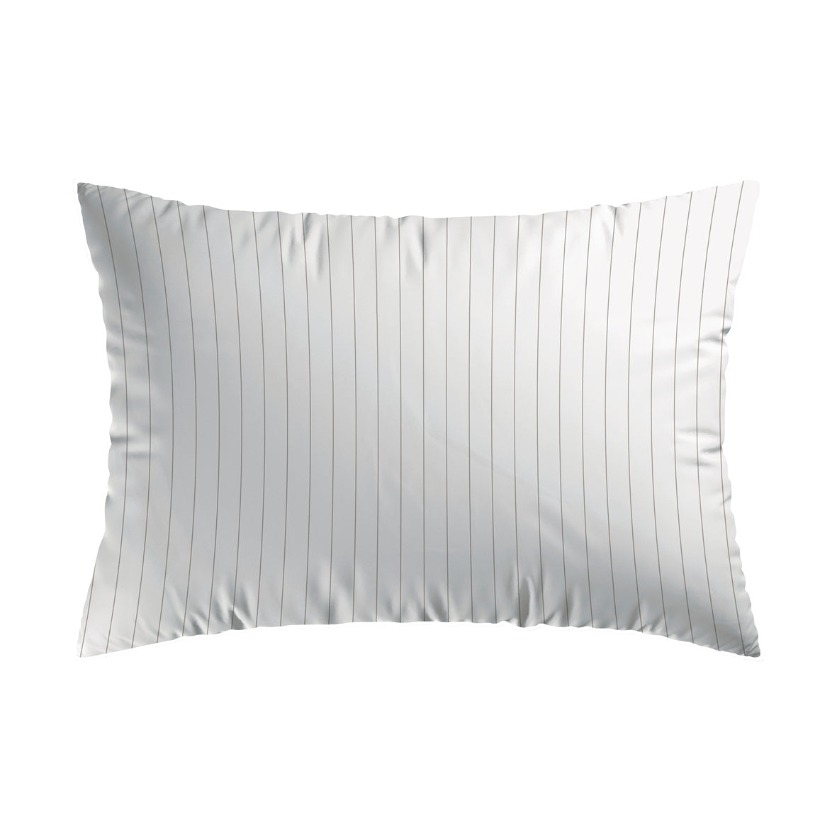 Pillowcase cotton satin - Rayures élégantes White 2 x (50 x 70 cm)