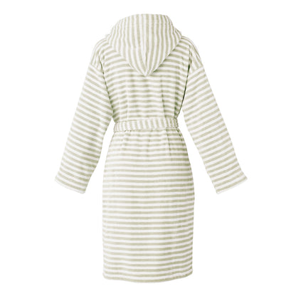 Hooded bathrobe - Baléares Green
