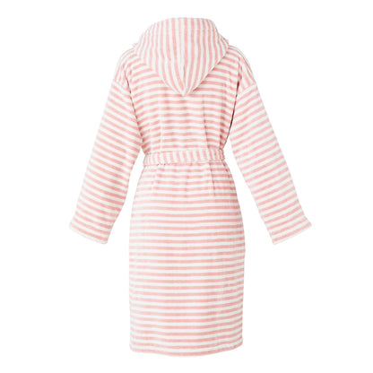 Hooded bathrobe - Baléares Pink