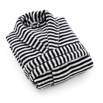 Bathrobe with shawl collar - Baléares Dark blue