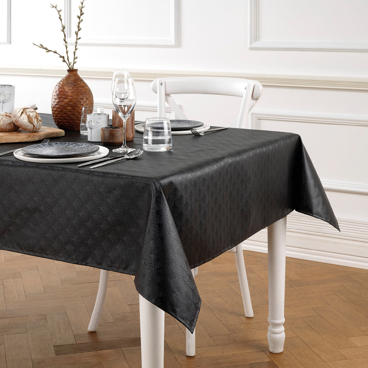 Tablecloth - Palma Black