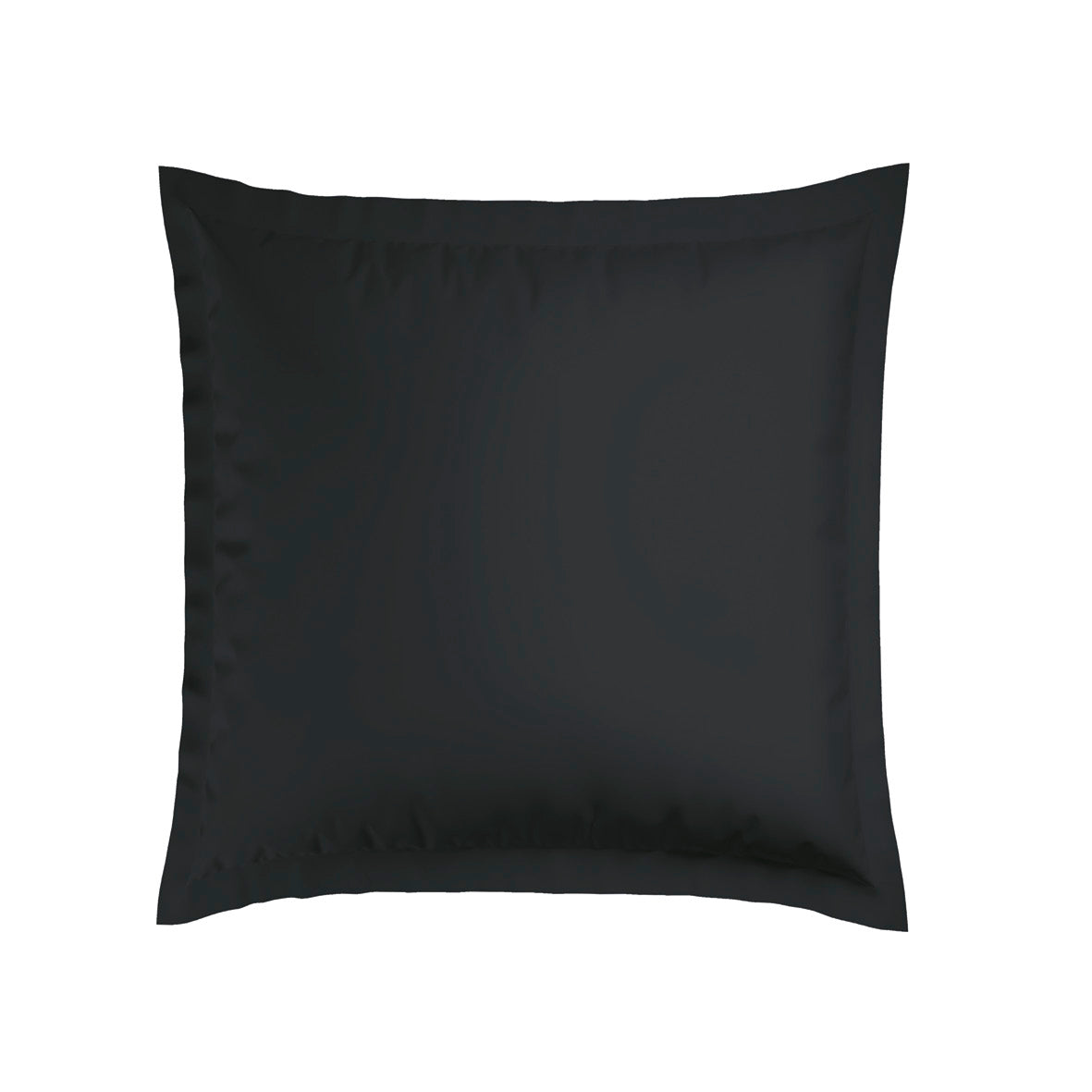 Jacquard woven cotton satin pillowcase(s) - Black