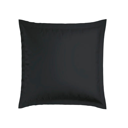 Jacquard woven cotton satin pillowcase(s) - Black